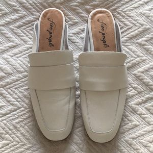 Free People At Ease Loafer, white, sz 39
